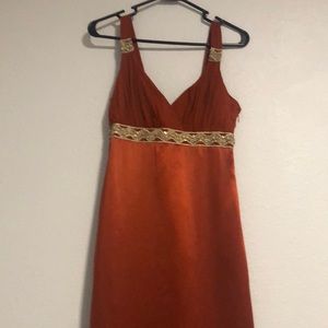 Dave & Johnny by Laura Ryner Burnt Orange size 3/4 Gown